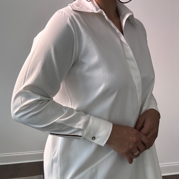 Marques Almeida White Shirt Dress with Hankerchief Hemline - Picture 9 of 16